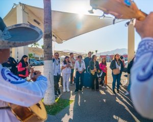 Recibimiento de los recién llegados para la Gala Puerto Vallarta 2024