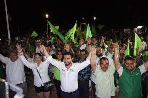 Candidato del PVEM Luis Munguía recibe apoyo en San Esteban y Lázaro Cárdenas