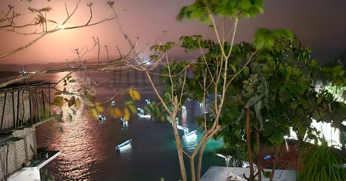 Luna roja en Tehuamixtle, sorprende a habitantes y visitantes