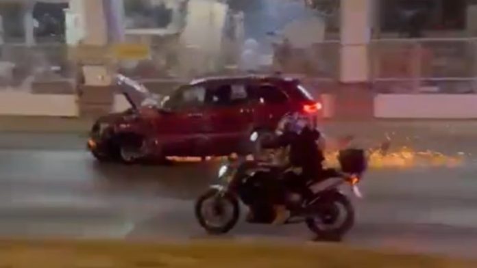 Persecución cinematográfica en Puerto Vallarta esta madrugada