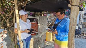 Yesica Zatarain visita El Nogalito y Mismaloya