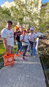 Yesica Zatarain visita El Nogalito y Mismaloya