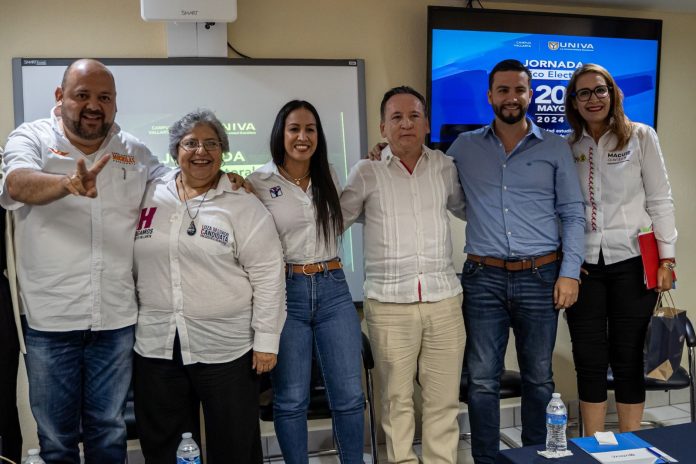 La candidata a la Presidencia Municipal de Puerto Vallarta por el partido Futuro, Melissa Madero, participa en la 