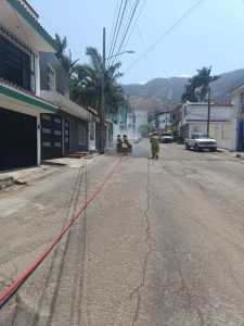 Bomberos de Nayarit rescatan a trabajador atacado por abejas