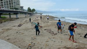 Vallarta se une al Día del Medioambiente con limpieza de sus playas como parte de estrategia nacional contra plásticos marinos